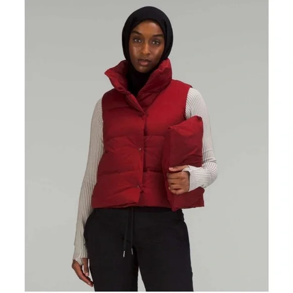 Lululemon Red Puffer Vest/Coat - Picture 4 of 8